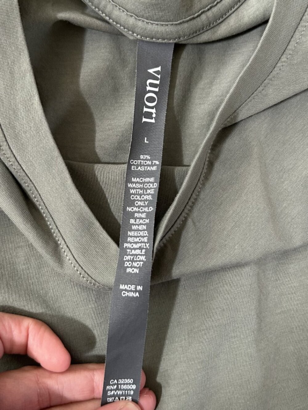 Vuori Sage Green Tank Large - Picture 3 of 4